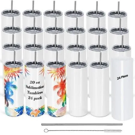 24 Pack Sublimation Tumblers