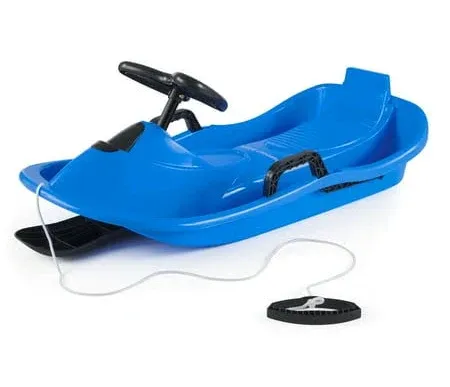 Slippery Racer Downhill Derby Kids Steerable Snow Sled