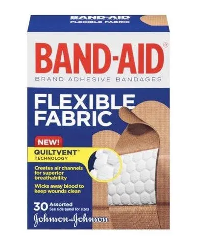 BAND-AID Adhesive Bandages Flexible Fabric