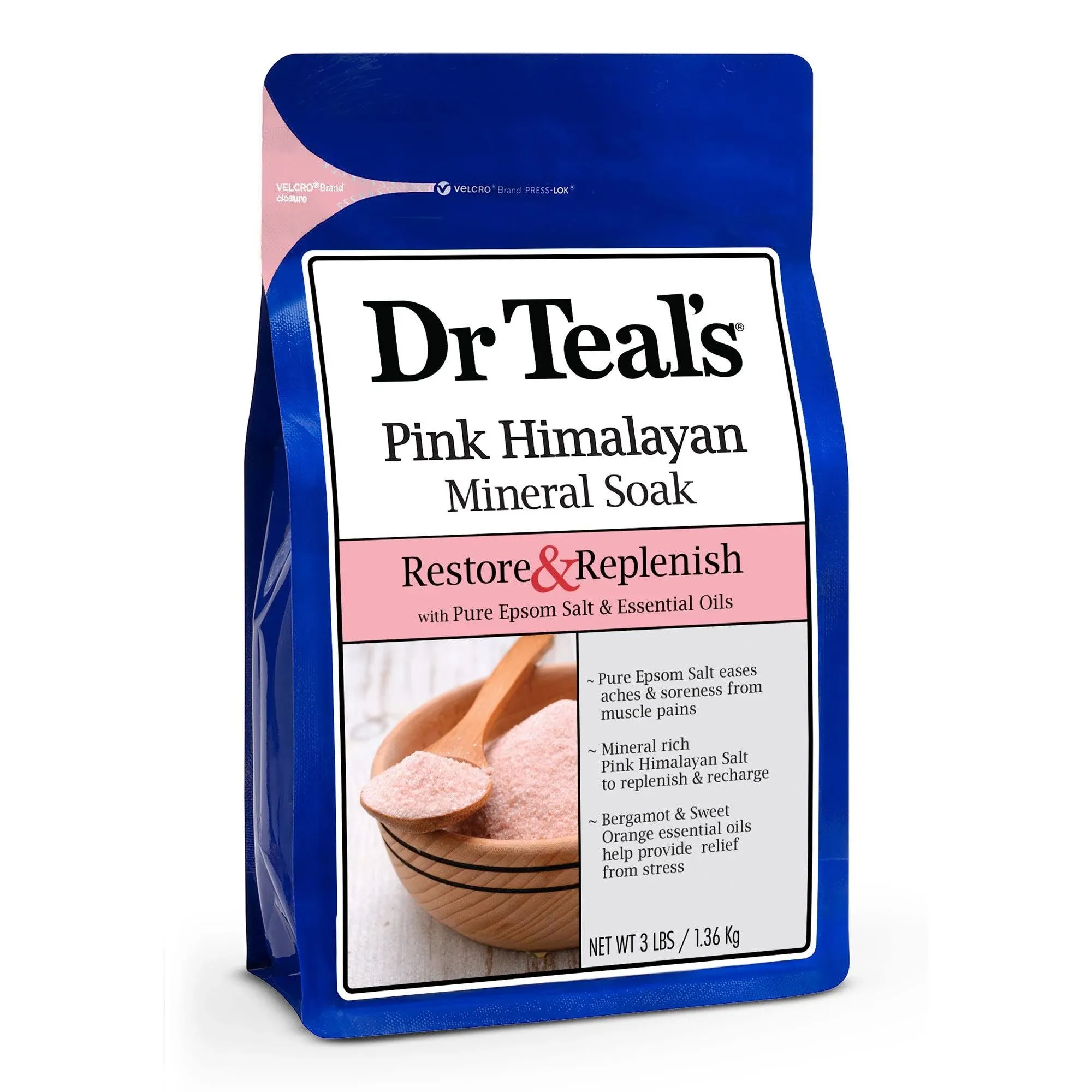 Dr Teal's Restore & Replenish Pink Himalayan Mineral Soak