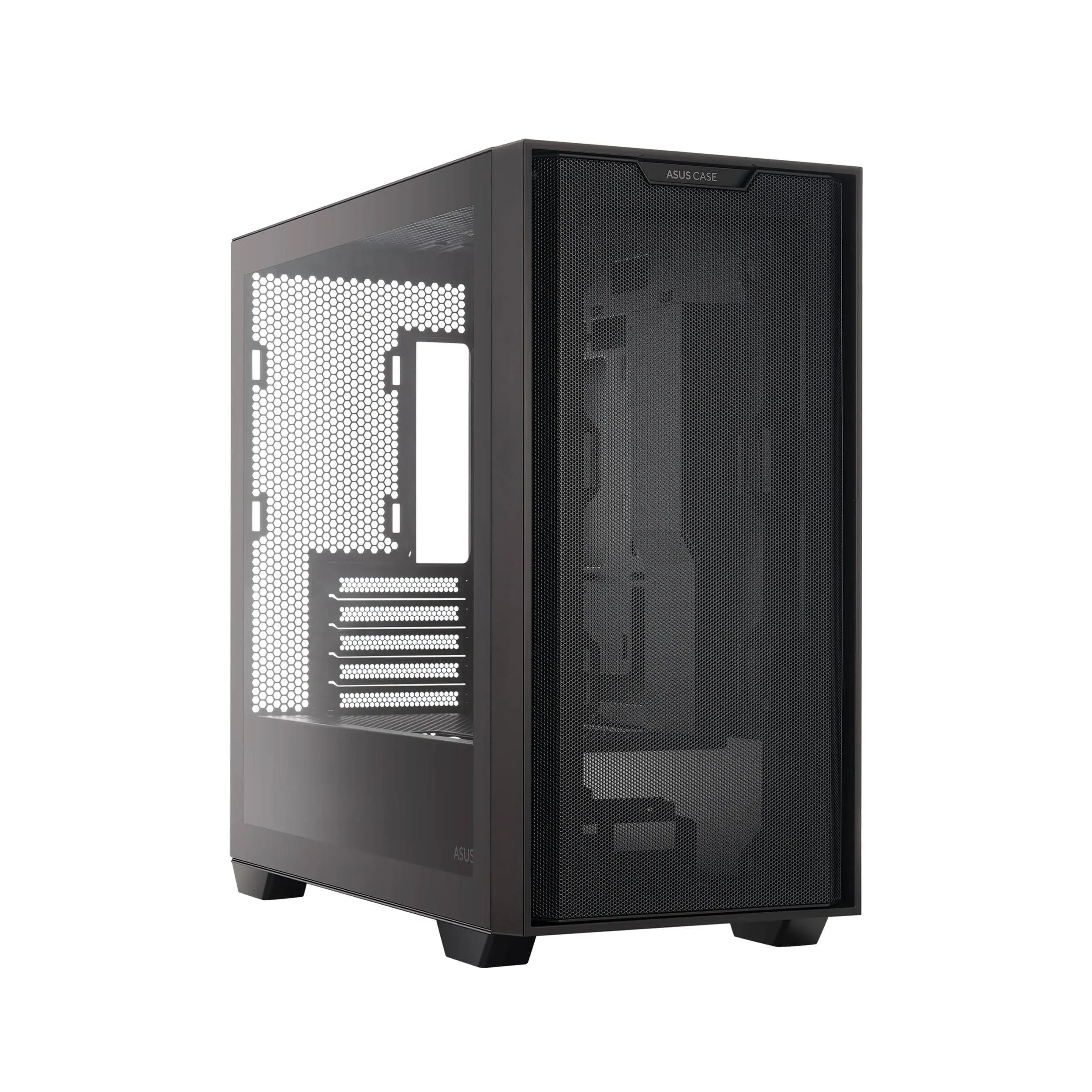 ASUS A21/BLK// Micro ATX Computer Case Steel / Plastic / Tempered Glass-Black - New