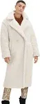 UGG Women's Gertrude Long Teddy Coat