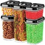 DWËLLZA Kitchen Airtight Food Storage Containers - Pantry Snacks Kitchen Container, Baking Supplies, 4lb Sugar & Flour Canister - 4 PC Set All Same