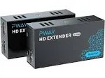 PWAY HDMI Extender 500ft No Delay Over Cat5e/6 HDMI Balun IP Kit Over Ethernet Long Distance Video, 1 to Many Over Gigabit Switch