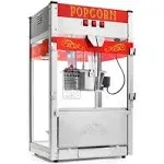 Olde Midway Commercial Popcorn Machine Maker Popper with Large 12-Ounce Kettle - Black