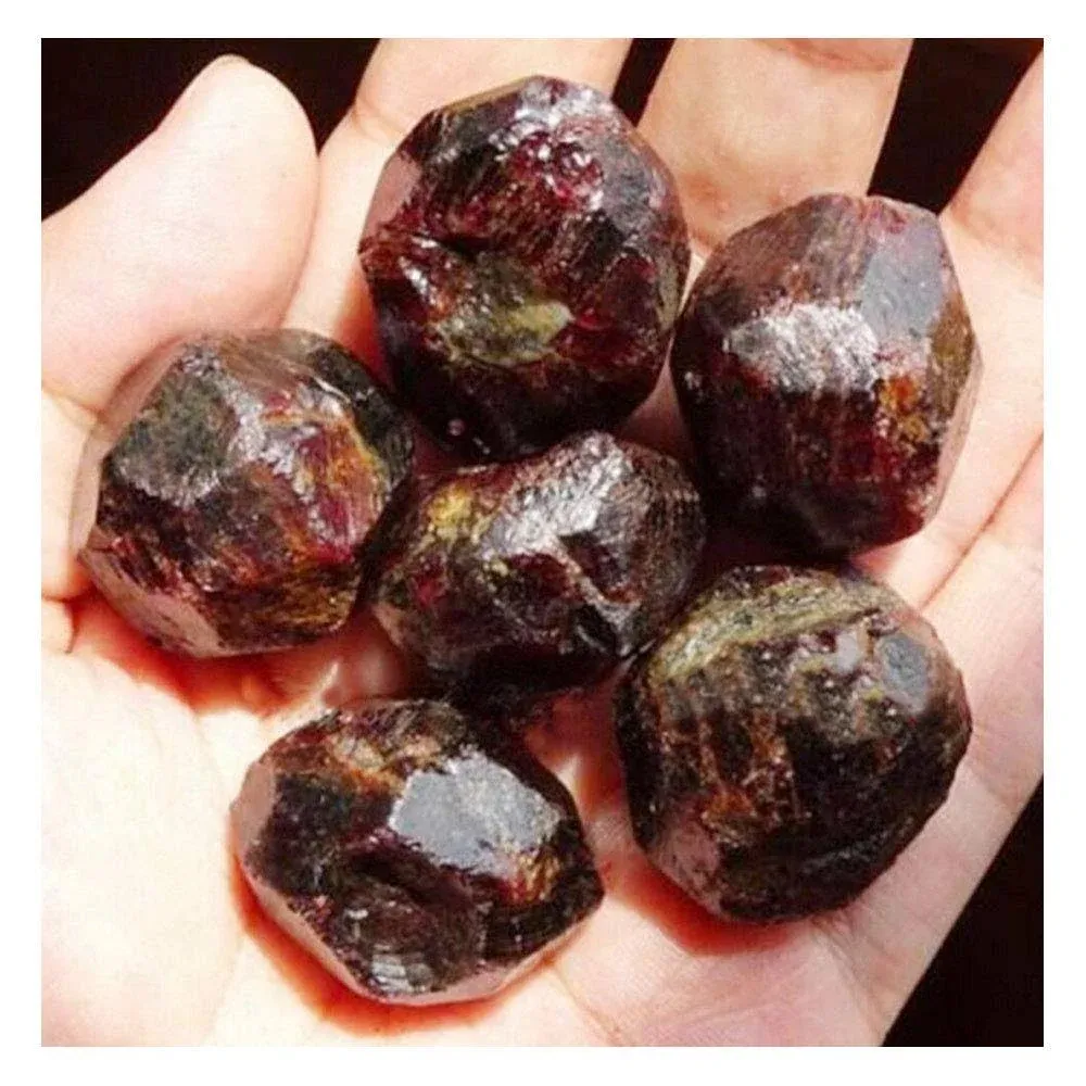 Wixine 100g DIY Natural Red Garnet Stones Original Crystal Original Specimens Gift