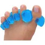 YogaToes GEMS: Gel Toe Stretcher & Separator -- America’s Choice for Fighting Bunions, Hammer Toes (Small fits Shoe Sizes W: 7 and over / M: 7 and over ) sold as pair