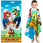 Franco Kids' Nintendo Super Mario Bros. Beach Towel