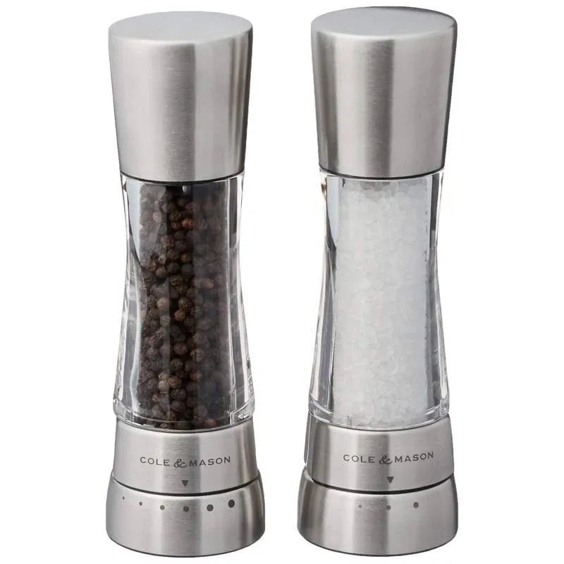 Cole & Mason Derwent Salt and Pepper Mill Gift Set - Stainless Steel