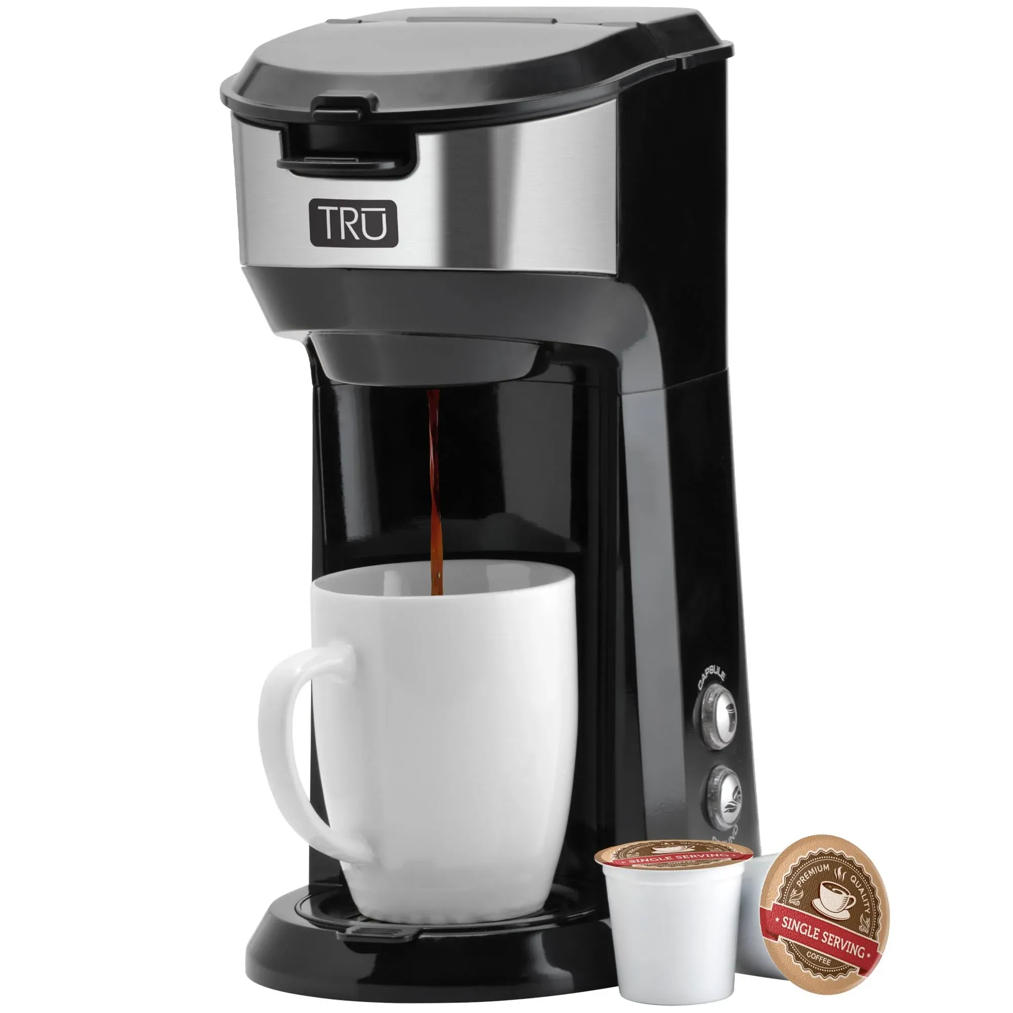 Single Serve Brew System by Select Brands - Single Cup Coffee Maker Using Coffee