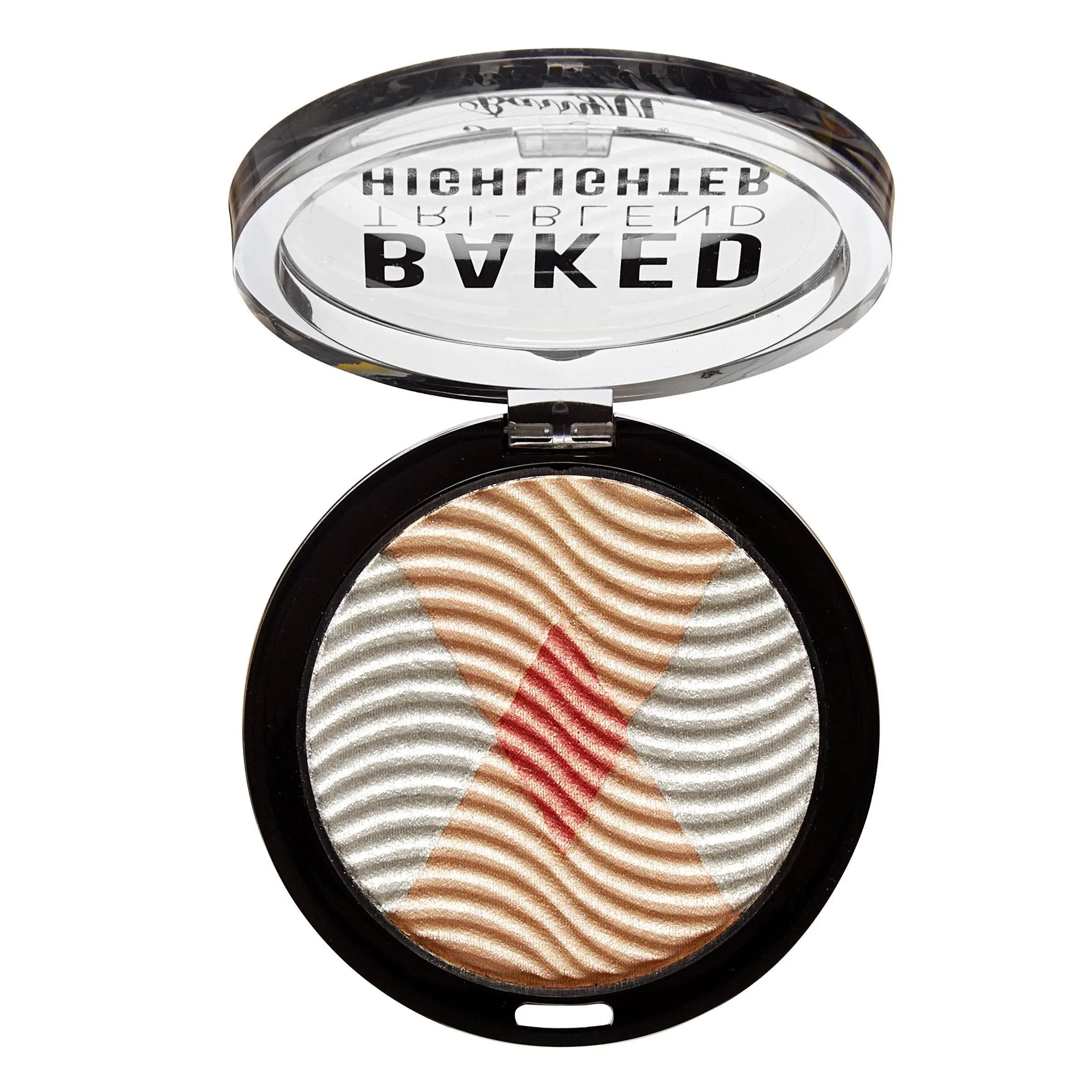 Barry M Cosmetics Revolutionary Ultimate Baked Pigment Essence - Tri Baked Highlighter in Silver Solstice. Vegan