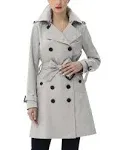 Kimi & Kai Women's Adley Waterproof Hooded Trench Coat, Medium