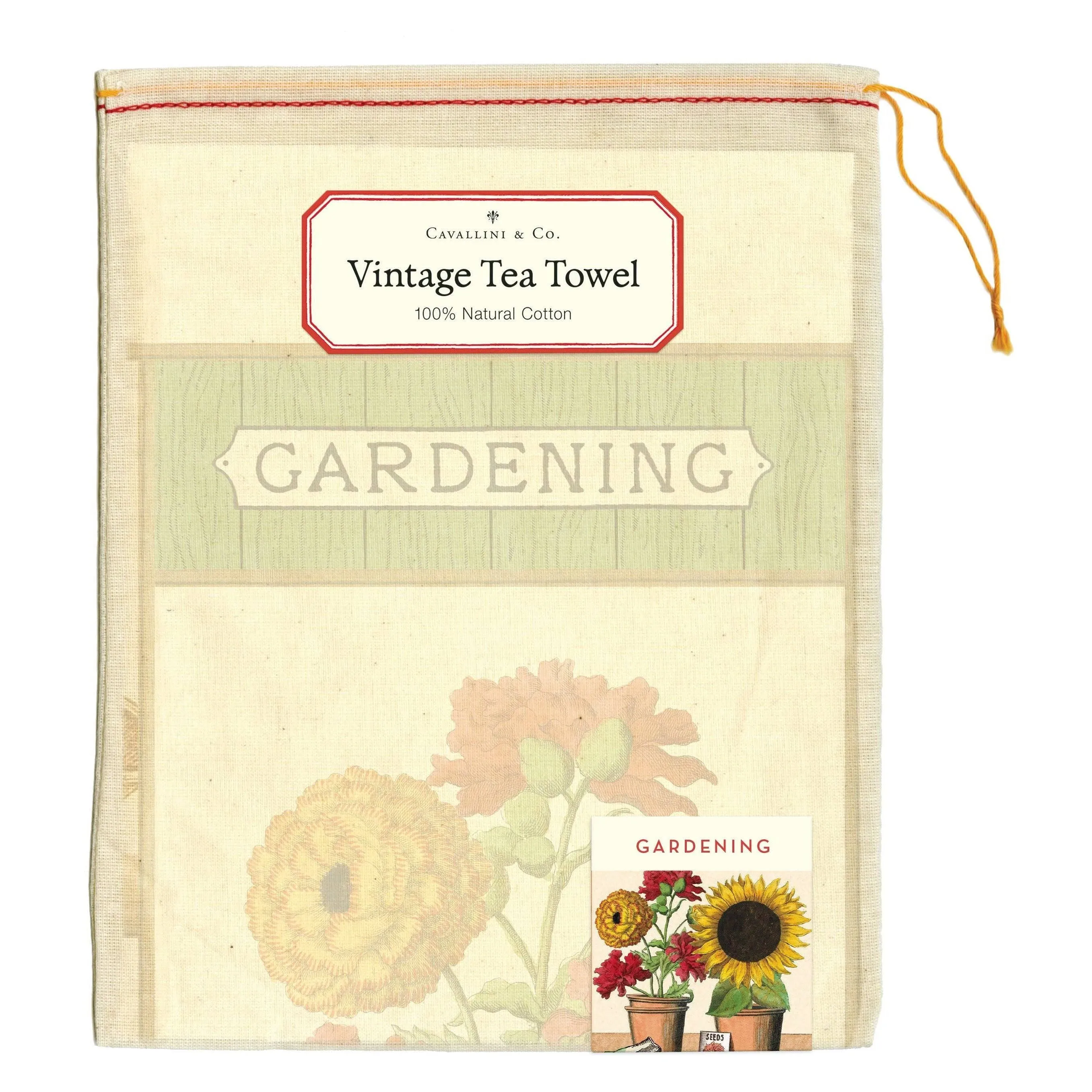 Cavallini & Co. Tea Towel- Gardening