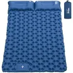 NEW HiiPeak Double Sleeping Pad for Camping, Internal Foot Pump &amp; Pillow