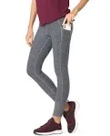 Hue Women's Wide Waistband Leggings with Cell Phone Pocket