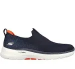 Skechers Go Walk 6 Slip On 'Navy Orange'