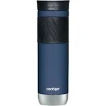 Contigo Byron Vacuum-Insulated Stainless Steel Travel Mug with Leak-Proof Lid, Reusable Coffee Cup or Water Bottle, BPA-Free, Keeps Drinks Hot or Cold for Hours, 20oz 2-Pack Blue Corn & Midnight Berry