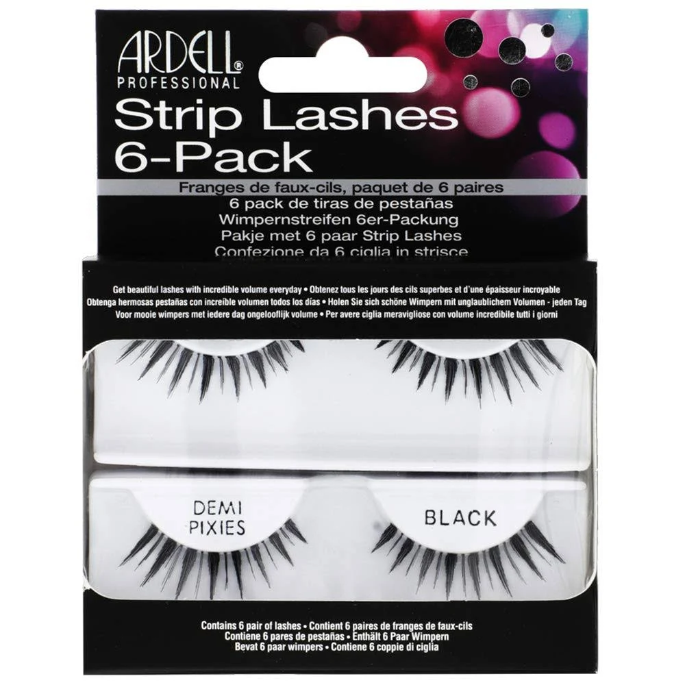 Ardell Strip Lashes Demi Pixies Black 6 Pack Refill Kit 60067 Free shipping