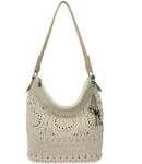 The Sak Women's Sequoia Leather Hobo Bag - Tobacco Floral Emboss