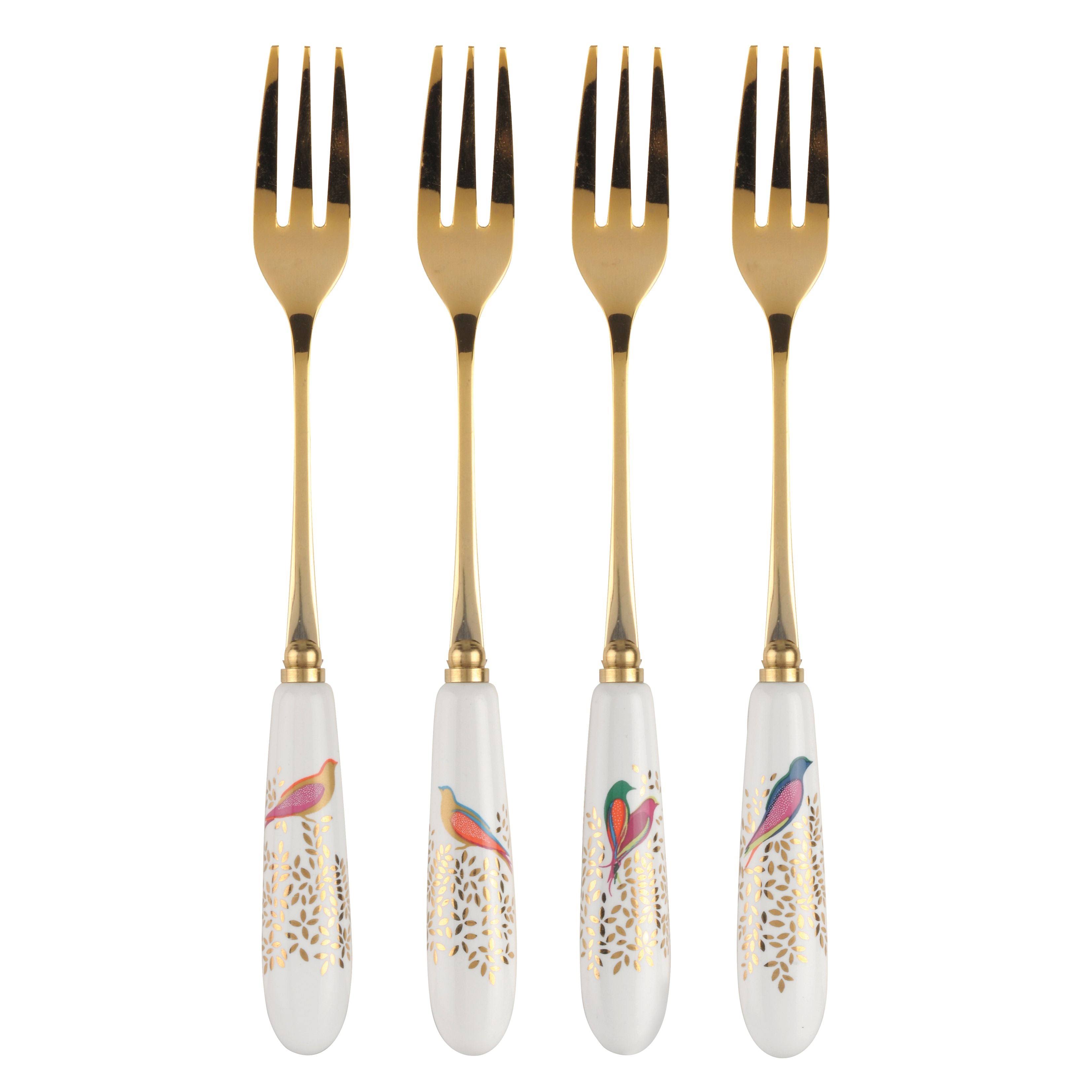 Chelsea Individual Pastry Fork - Set of 4 Motifs by Portmeirion