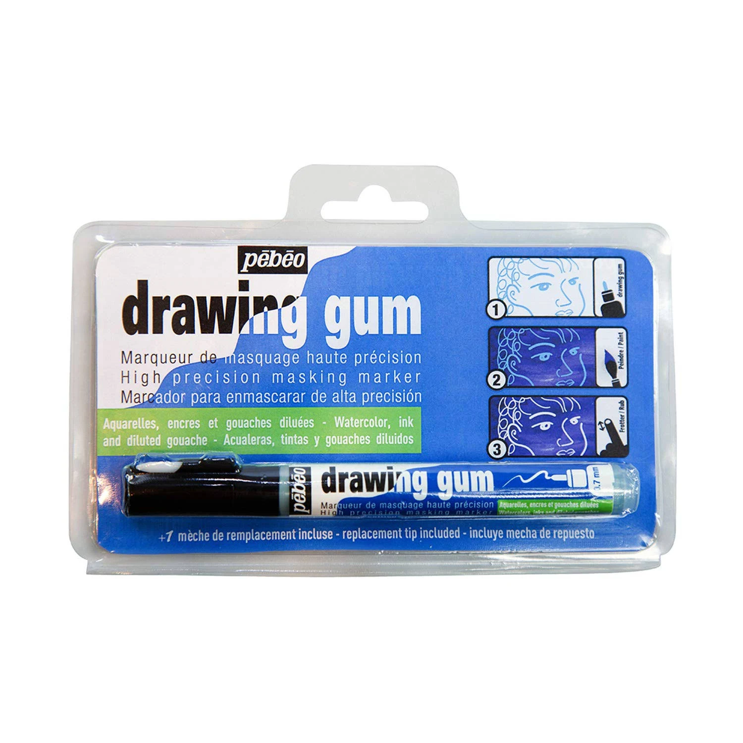 Drawing Gum Marker .7mm-Natural Latex 07 mm 1 Count Pack of 1