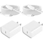 I Phone 16 15 Charger, Type C Charger USB C Charger Block I Phone 16 Charger with 2 Pack 6ft Cable for I Phone 16/16 Plus/16 Pro/16 Pro Max/i Phone