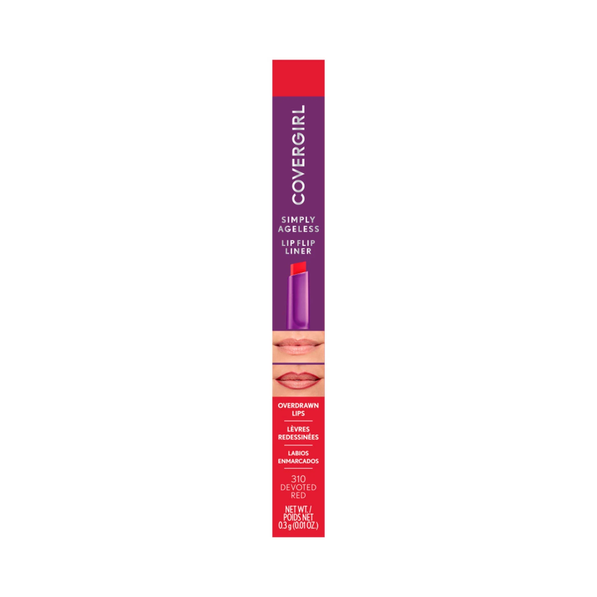 Covergirl Simply Ageless Lip Flip Liner 310 Devoted Red