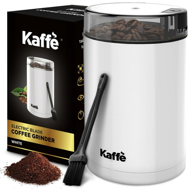 Kaffe KF2040 Electric Blade Coffee Grinder (White)