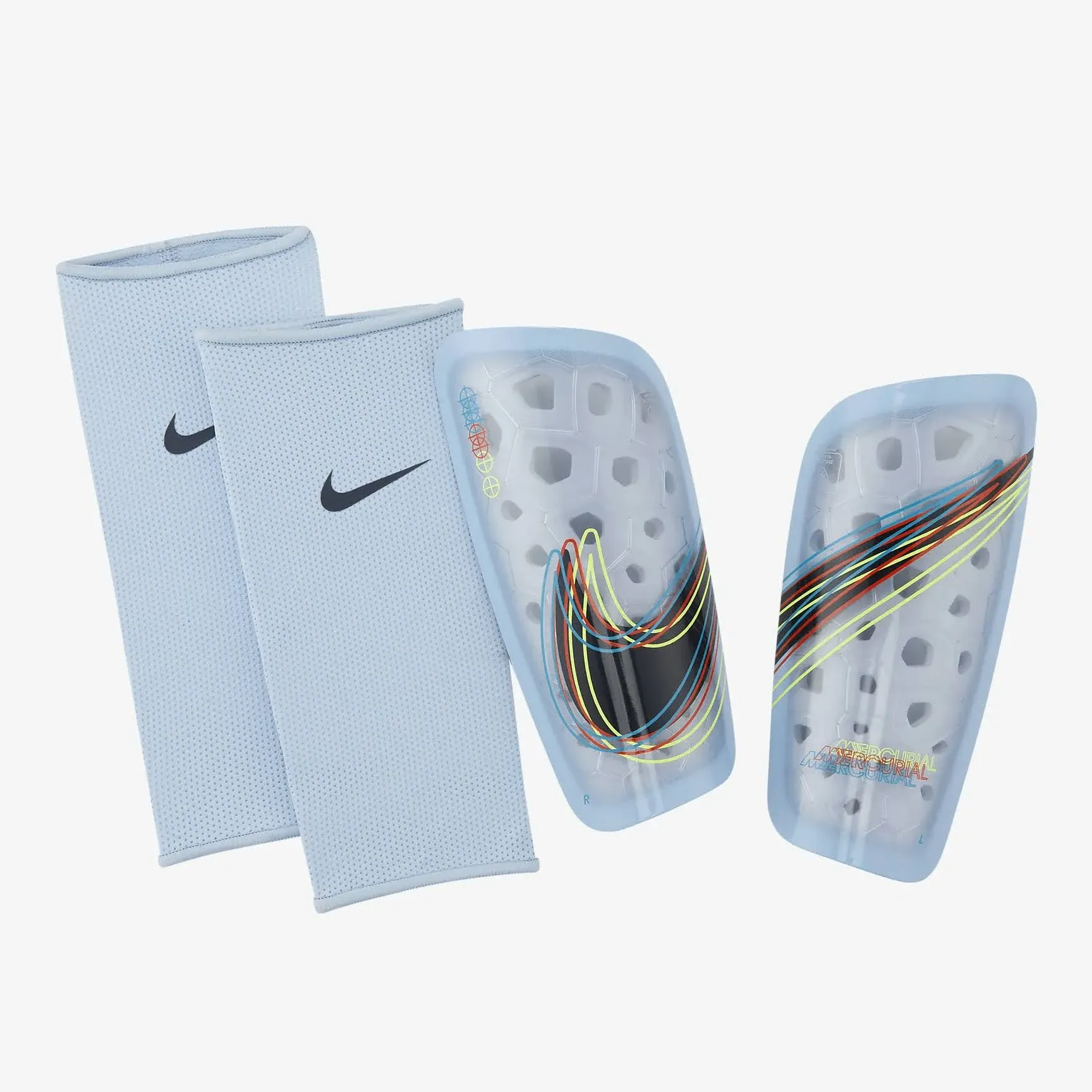 Nike Mercurial Lite Shin Guards - Light Marine-Grey