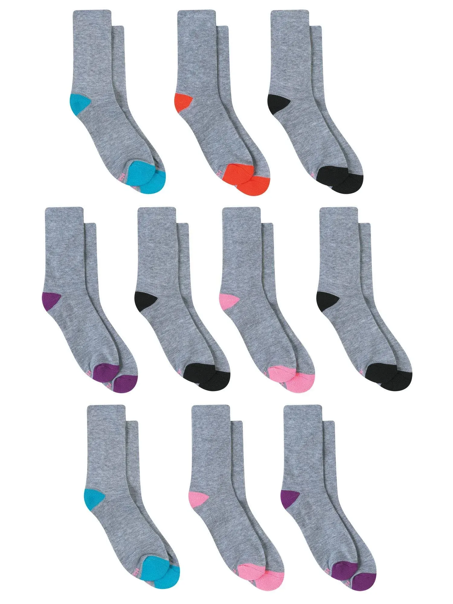 Hanes Women's Comfort Fit Crew Socks