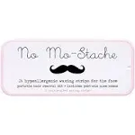 No Mo-Stache Shark Tank Lip Wax Strips for Hair Removal, 24 Hypoallergenic Waxing Strips For Upper Lip, Chin, Eyebrows, and Face