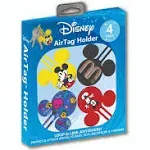 NEW ~SET OF 4 ~ DISNEY PARKS MICKEY MOUSE 4 DIFFERENT SILICONE AIRTAG HOLDERS