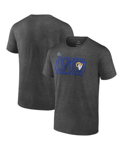 Branded Charcoal Los Angeles Rams Super Bowl Lvi Champions Big & Tall Fumble T-shirt