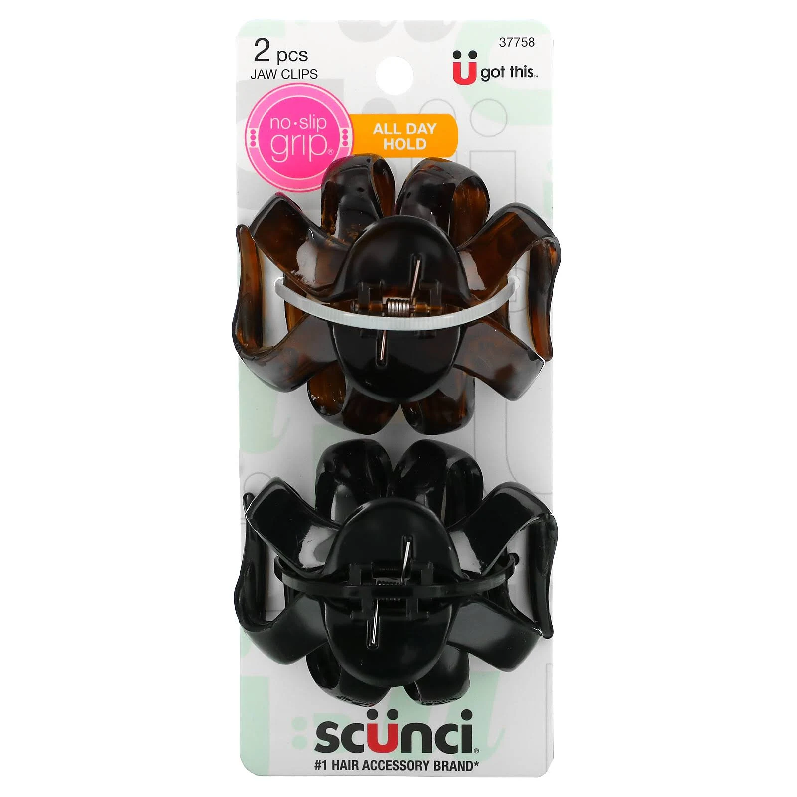 Scunci No Slip Grip Jaw Clips