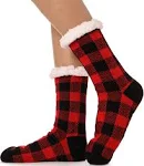 ANTSNAG Womens Slipper Socks Fuzzy Fluffy Cabin Cozy Winter Thick Warm Comfy Fleece Soft Grips Christmas Socks