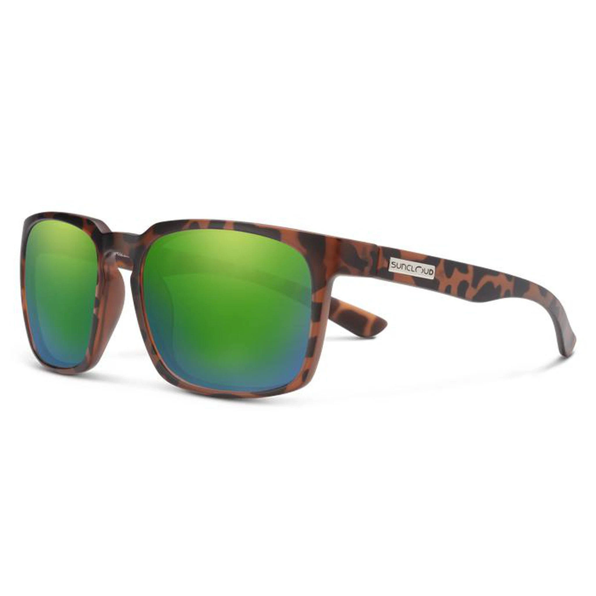 Suncloud Hundo Polarized Sunglasses Tortoise / Green Mirror