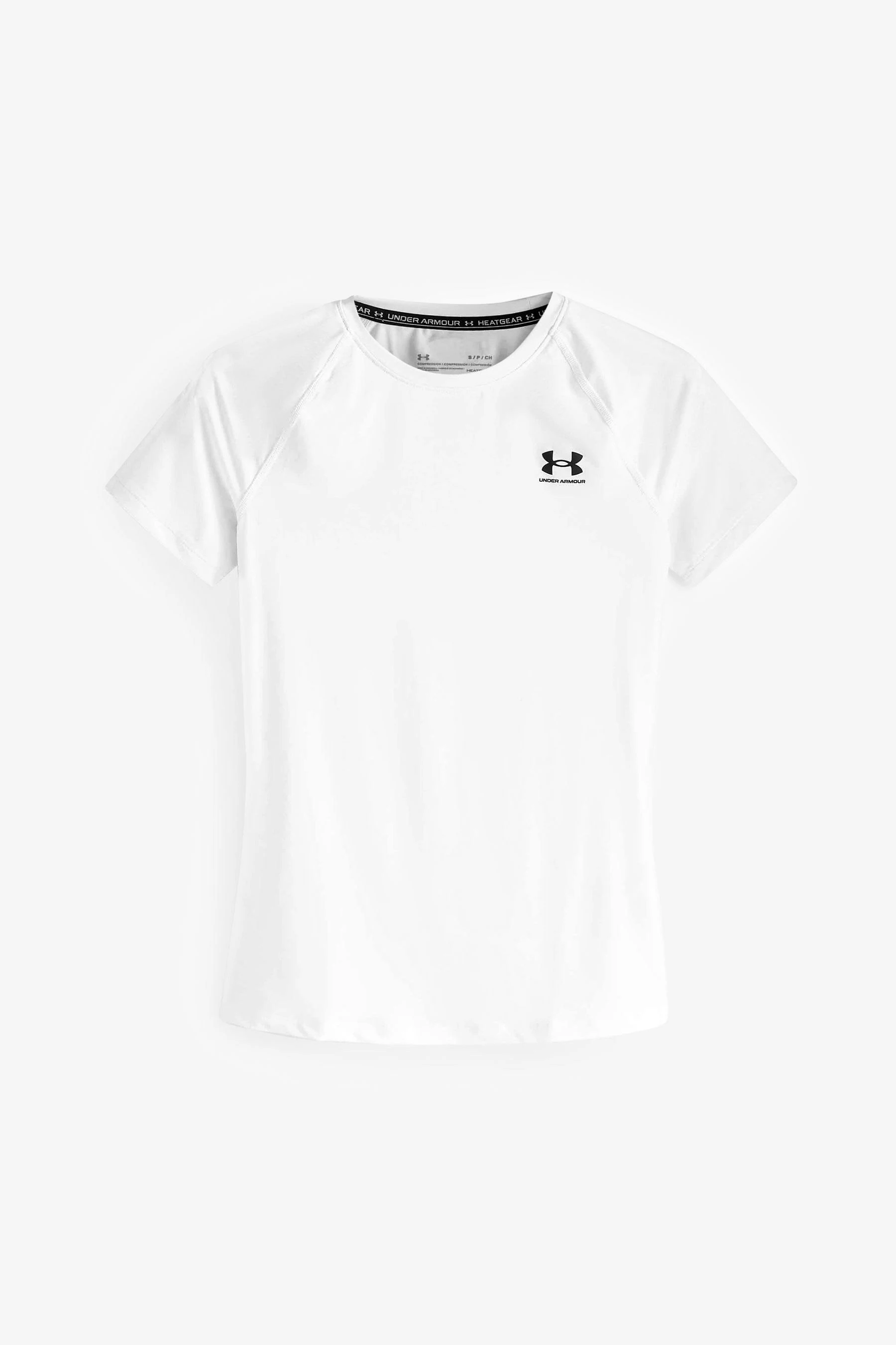 Under Armour, Heatgear Compression, Short Sleeve T-Shirt, White, Women - S