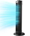 PELONIS 30 Inch Oscillating Tower Fan with 3 Speed Settings and Auto-off Timer, Standing Fan PFT28A2BBB, Black, medium