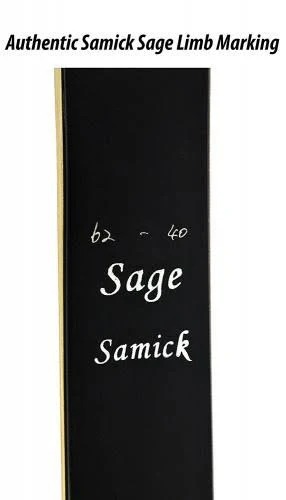 Samick Sage Traditional Takedown 62" Recurve Bow - Left Hand 55#