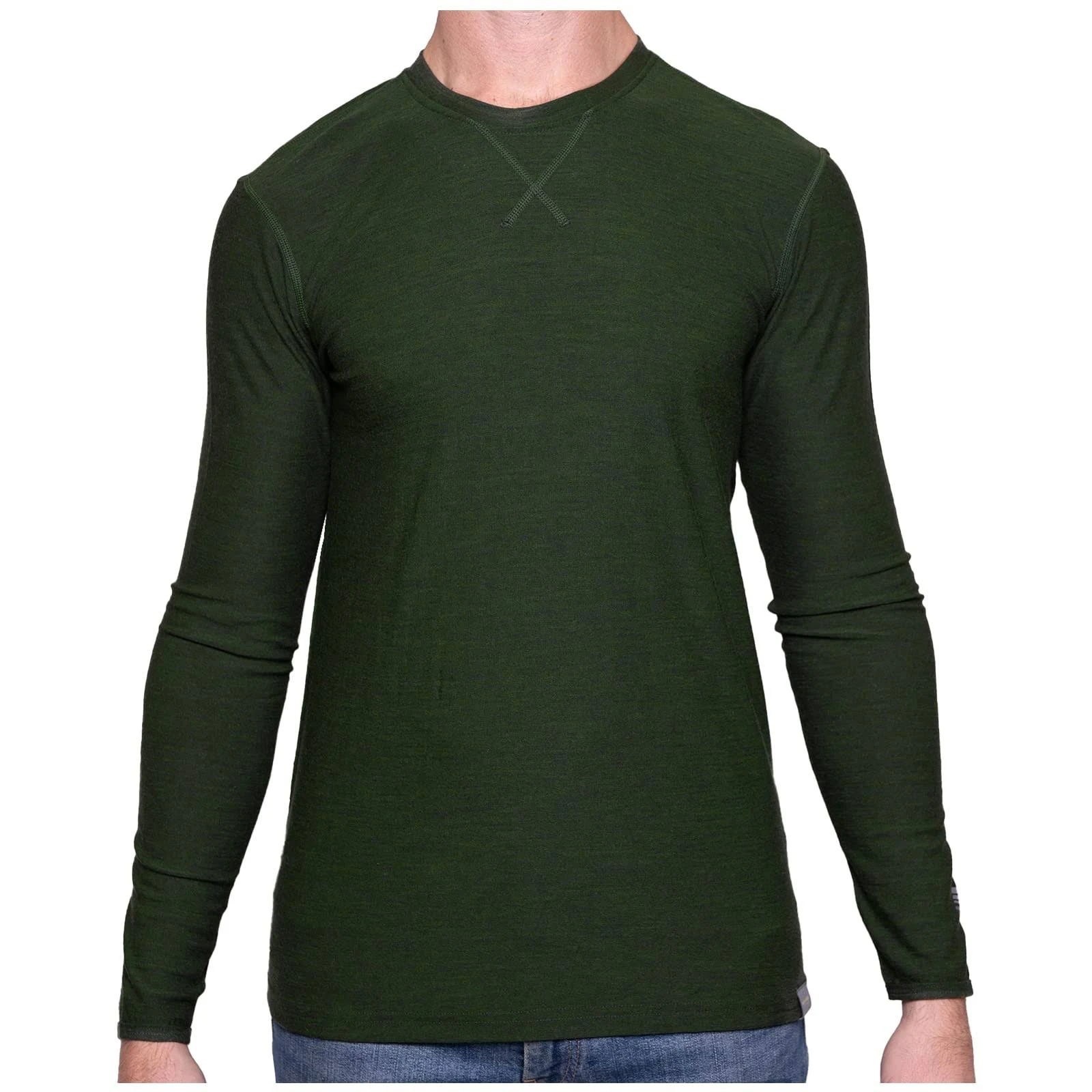 MERIWOOL Mens 100% Merino Wool Base Layer Lightweight Long Sleeve Thermal Shirt