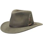 Scala Men's Crushable Felt Outback Hat