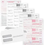 1099 NEC Tax Forms 2023, and 25 Security Envelopes, 25 4 Part Laser Tax Forms...