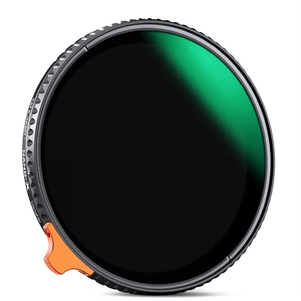 K&F Concept 82mm Putter Variable ND Filter ND2-ND400 (1-9 Stops) 28 Multi-Layer Coatings Import AGC Glass Adjustable Neutral Density Filter for Camera Lens (Nano-X Series)