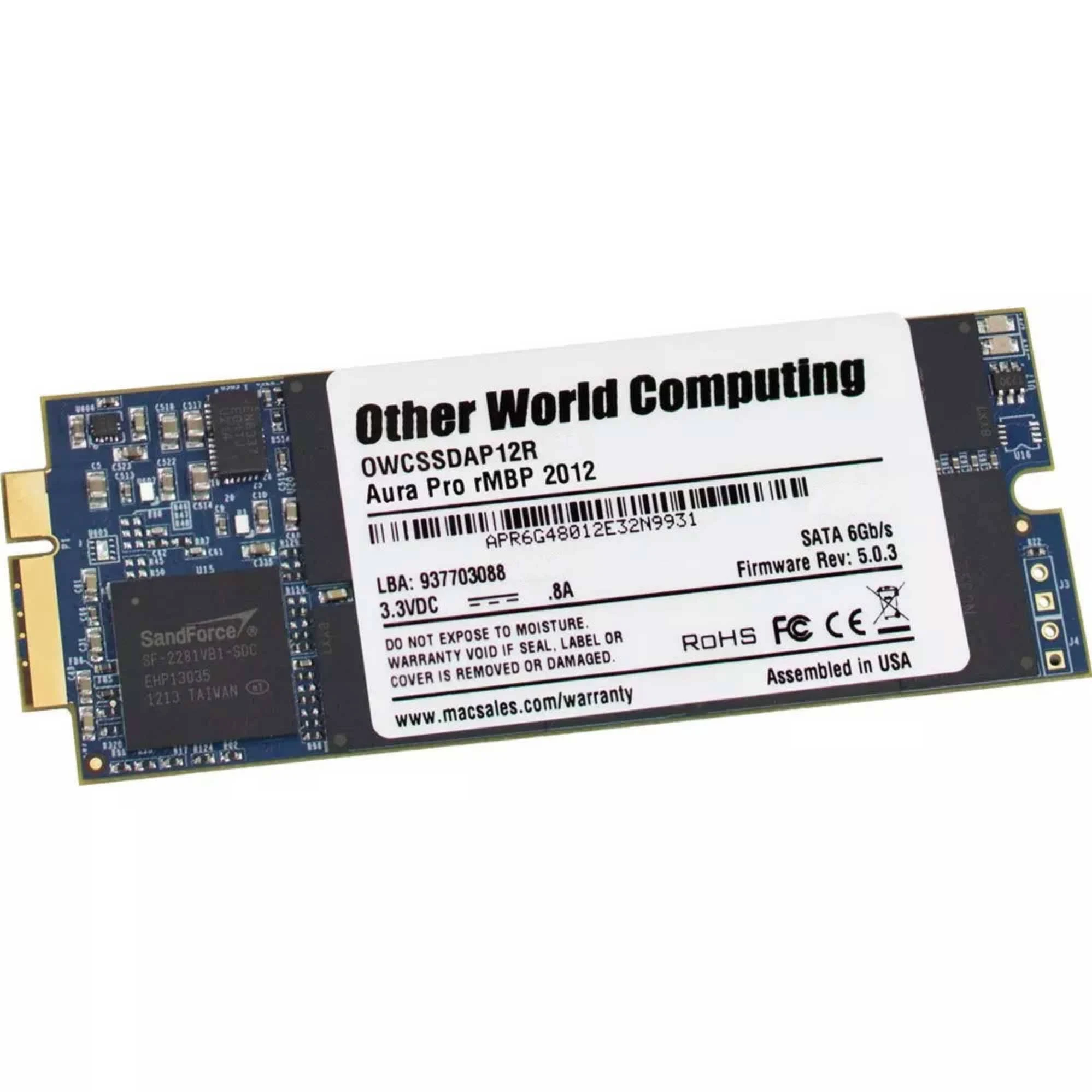 500GB OWC Aura Pro 6G