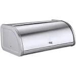 Hilfa Stainless Steel Bread Box with Roll Up Lid, for Easy Kitchen Counter Storage, Bread Bin Holder,17.5X11.5X7.5 inch, Brushed,SB3100-BR