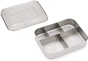 Stainless Steel Bento Box Lunch and Snack Container for Kids and Adults, 5 Sections