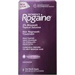 Rogaine Women's Hair Regrowth Treatment Unscented, 2 fl oz