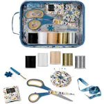 SINGER Sewing Kit in Butterfly Floral Storage Bag with 30 Pcs Sewing Supplies for Emergency, Clothing Repair, Travel, Dormroom