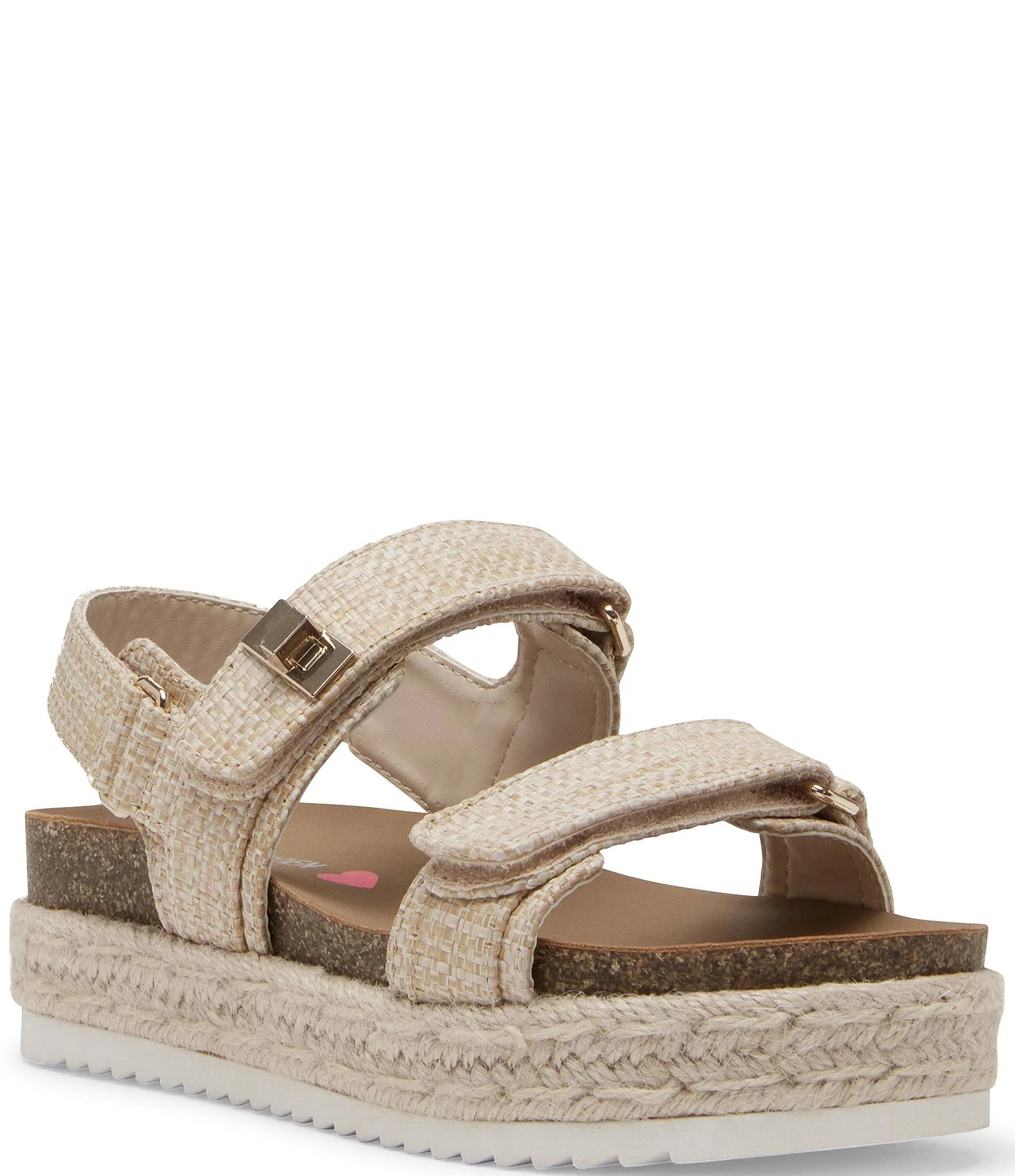 Steve Madden Kids Bigmona Girls Shoes Raffia : 1 Little Kid M