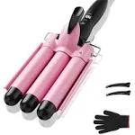 TOP4EVER 3 Barrel Curling Iron Hair Crimper